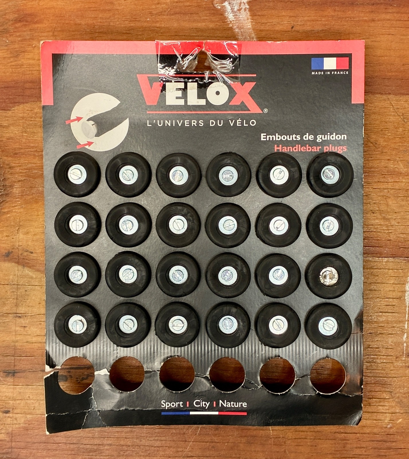 Single NOS VELOX Handlebar End Plugs • L’Univers Du Velo • Bar Ends • L’eroica