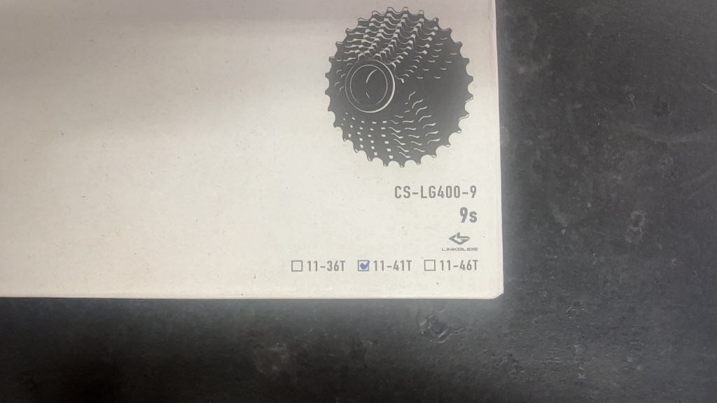 Shimano Cues CS-LG400-9 Linkglide 9-Speed 11-41T Cassette Sprocket E-Bike MTB