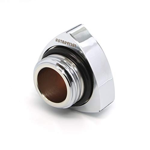 Aluminum Rotor Oil Cap – Chrome/Black – 12A 13B 20B – 55mm wide