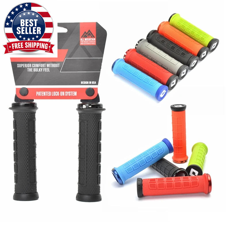 Bicycle Lock on Grips for MTB Mountain Bike Handlebar Cover Alluminium Alloy+Sil