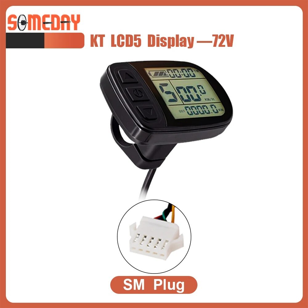 E-bike LCD LED Display Waterproof SM Plug 24V 36V 48V 72V for Ebike Display