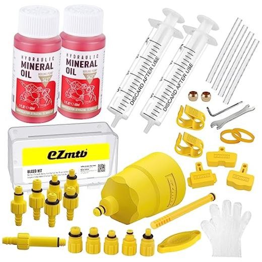 Hydraulic Brake Bleed Kit for Shimano,TEKTRO, MAGURA and Other Mineral Oil