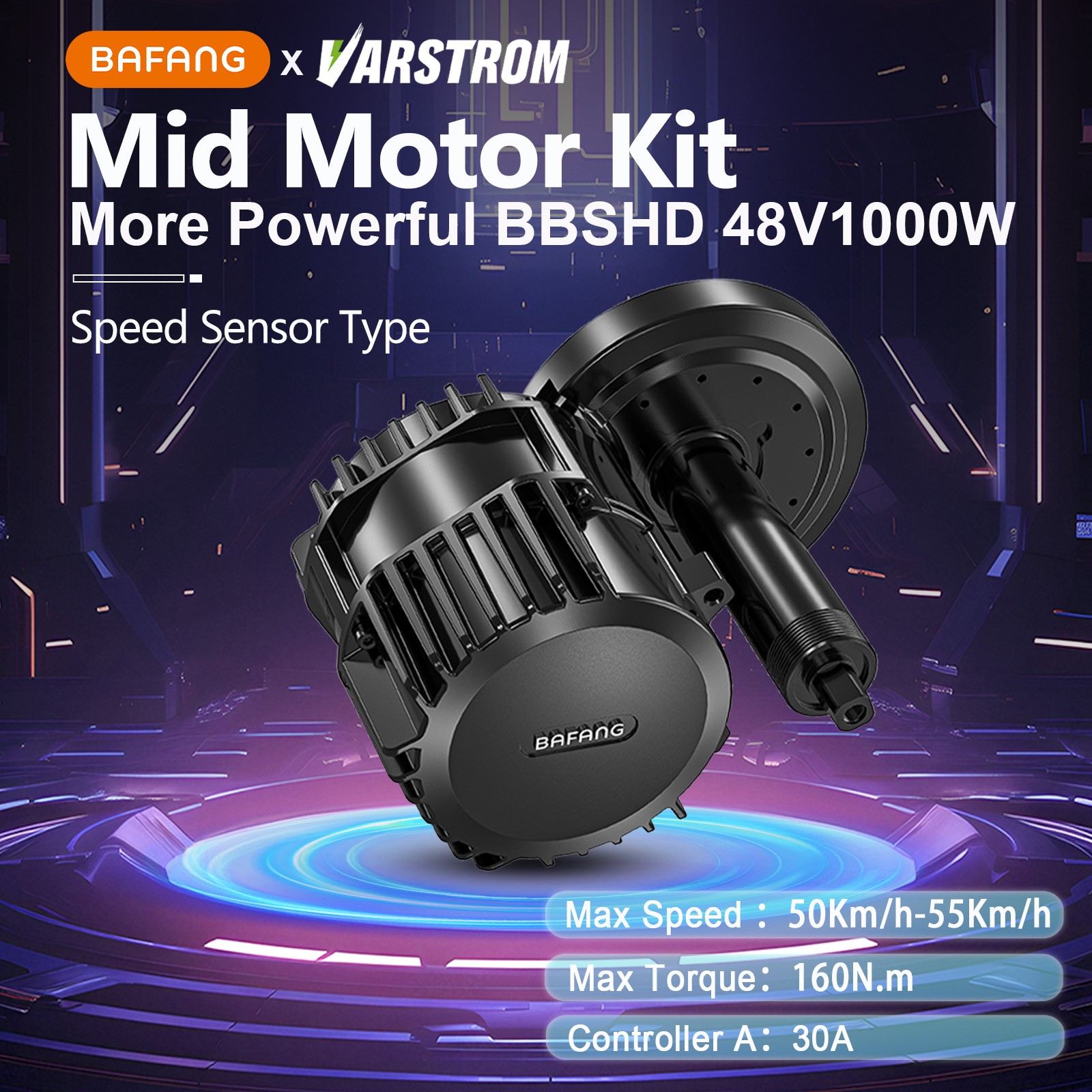 48V 1000W BAFANG Ebike Drive 68-120MM BBSHD Mid Drive Motor Kit Conversion Kits