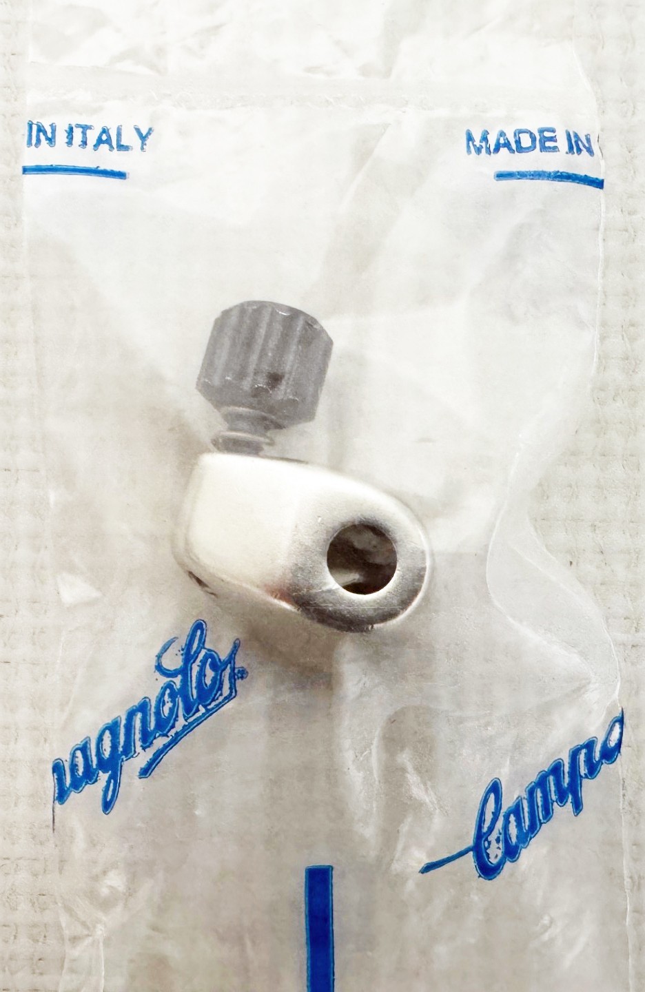 Vintage Campagnolo Down-Tube Adjustable Cable Housing Stops, Curved – NOS