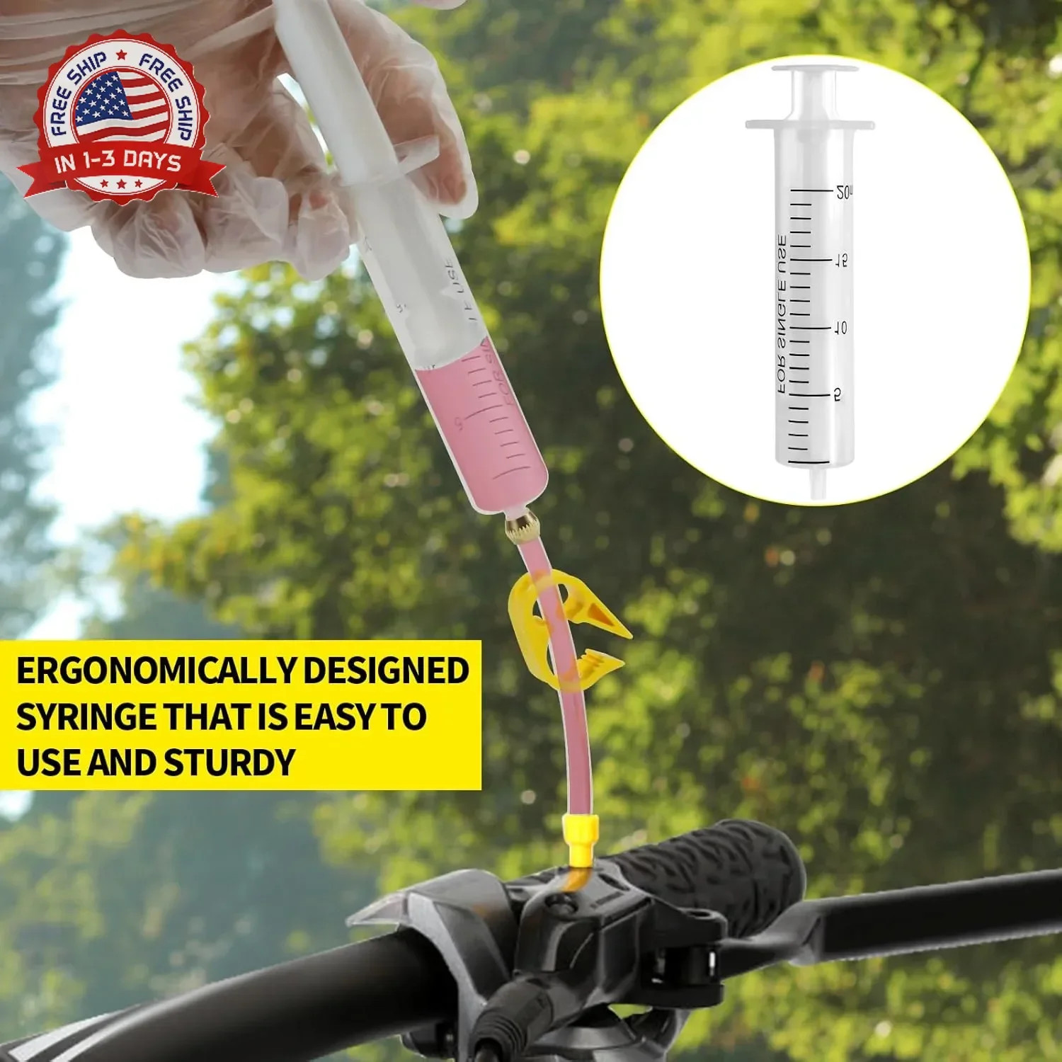 Brake Bleed Kit for Shimano, TEKTRO, TRP Hydraulic Disc Brakes, Brake Fluid Blee