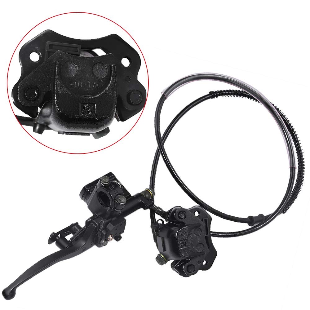 Rear Hand Hydraulic Disc Brake Master Cylinder Caliper Assembly with Brake Pa…