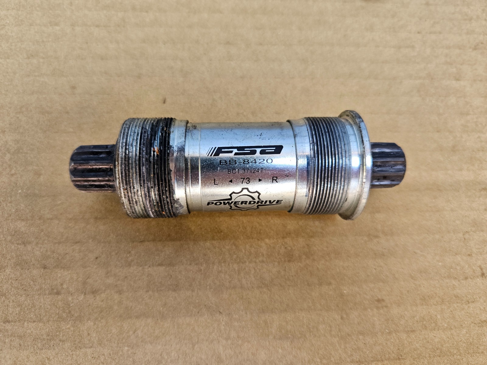 FSA BB-8420 PowerDrive Bottom Bracket 73mm Shell 113mm Spindle English Threaded