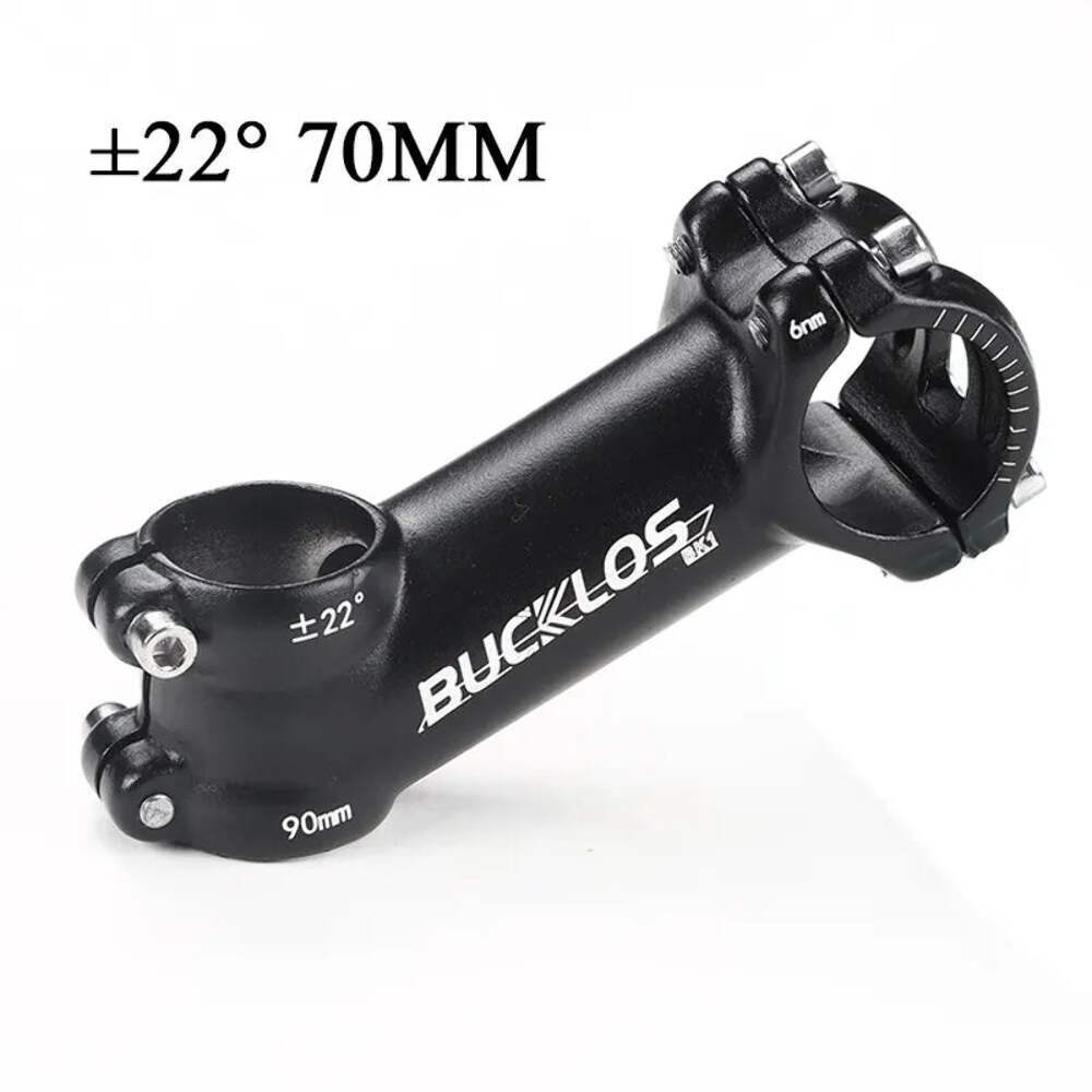BUCKLOS 31.8mm Stem 7/17/22 Degree Mountain Bike Handlebar Stem 80/90/100mm Stem
