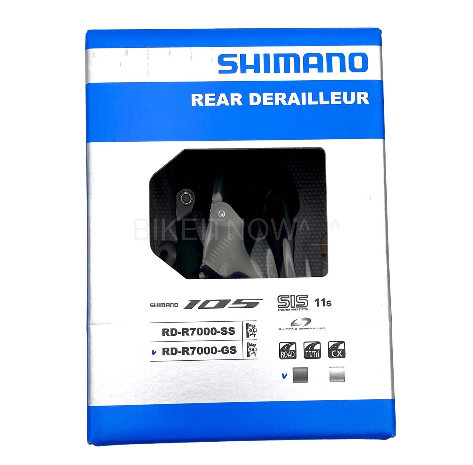 SHIMANO 105 RD-R7000-GS Road Medium Cage 34T Rear Derailleur 11S,IRDR7000GSL