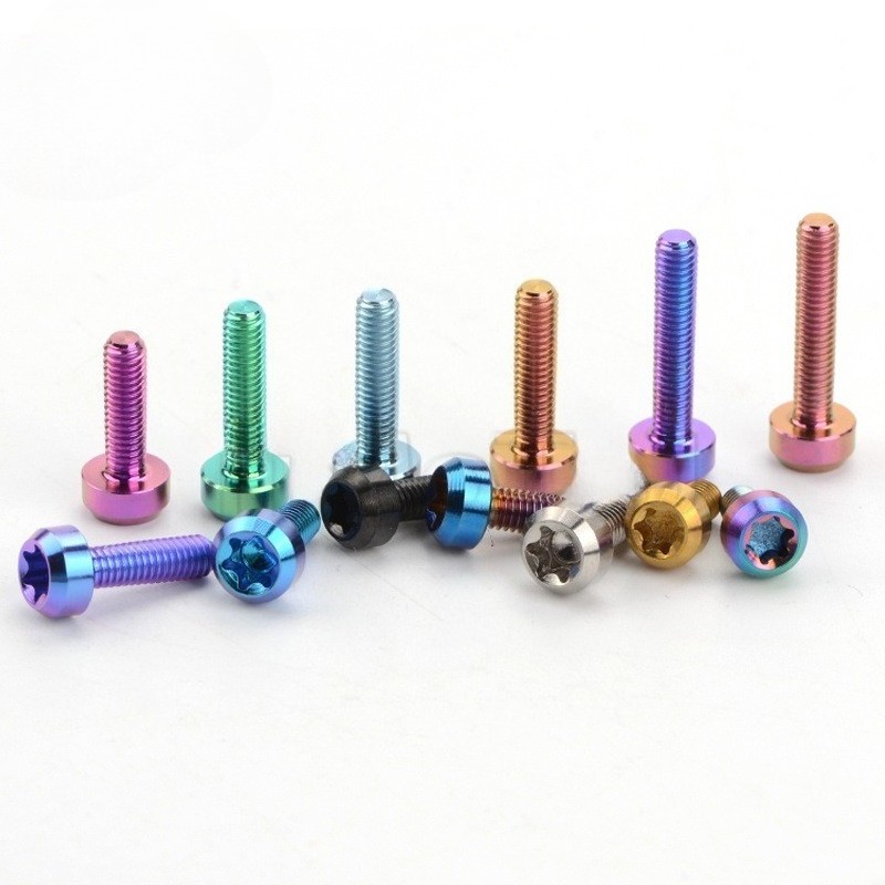Titanium Bolt M6x10 15 20 25 30 35 40 50 60 65 70 80mm Torx Head Ti Screw 4pcs