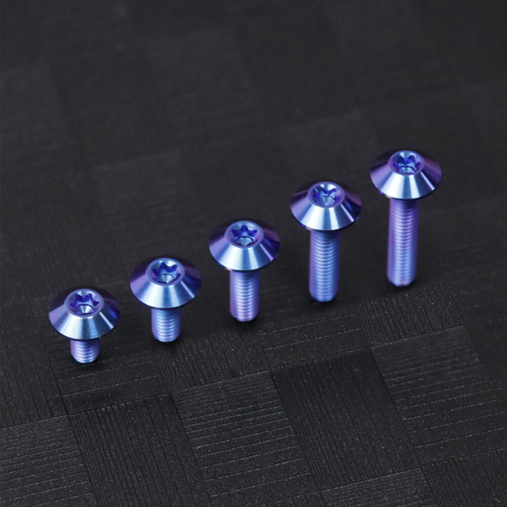 TC4 Titanium Screws Trox Umbrella Head Ti Bolts M6x12 15 20 25 30mm – 5 Color