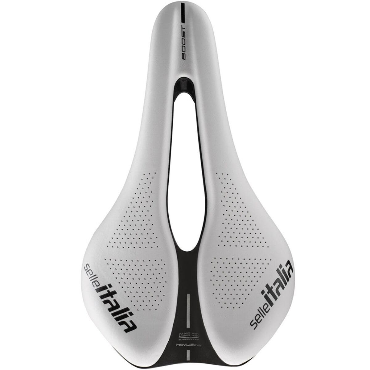 Selle Italia Novus Boost Evo Kit Carbonio Superflow Saddle, L3 Carbon White LTD