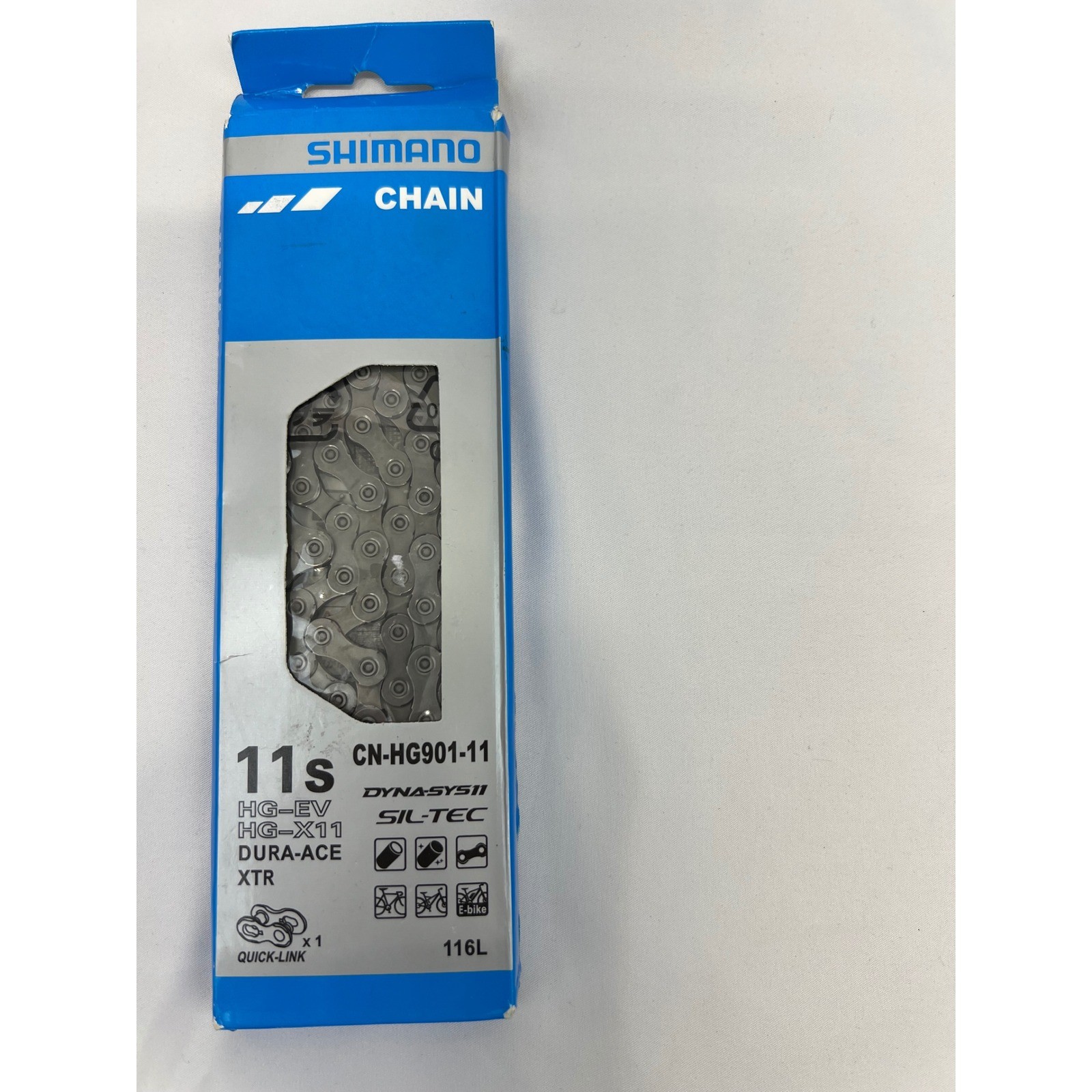 Shimano CN-HG901-11 Dura-Ace XTR 11 Speed Chain 116L HG-X11 New NIB SIL-TEC