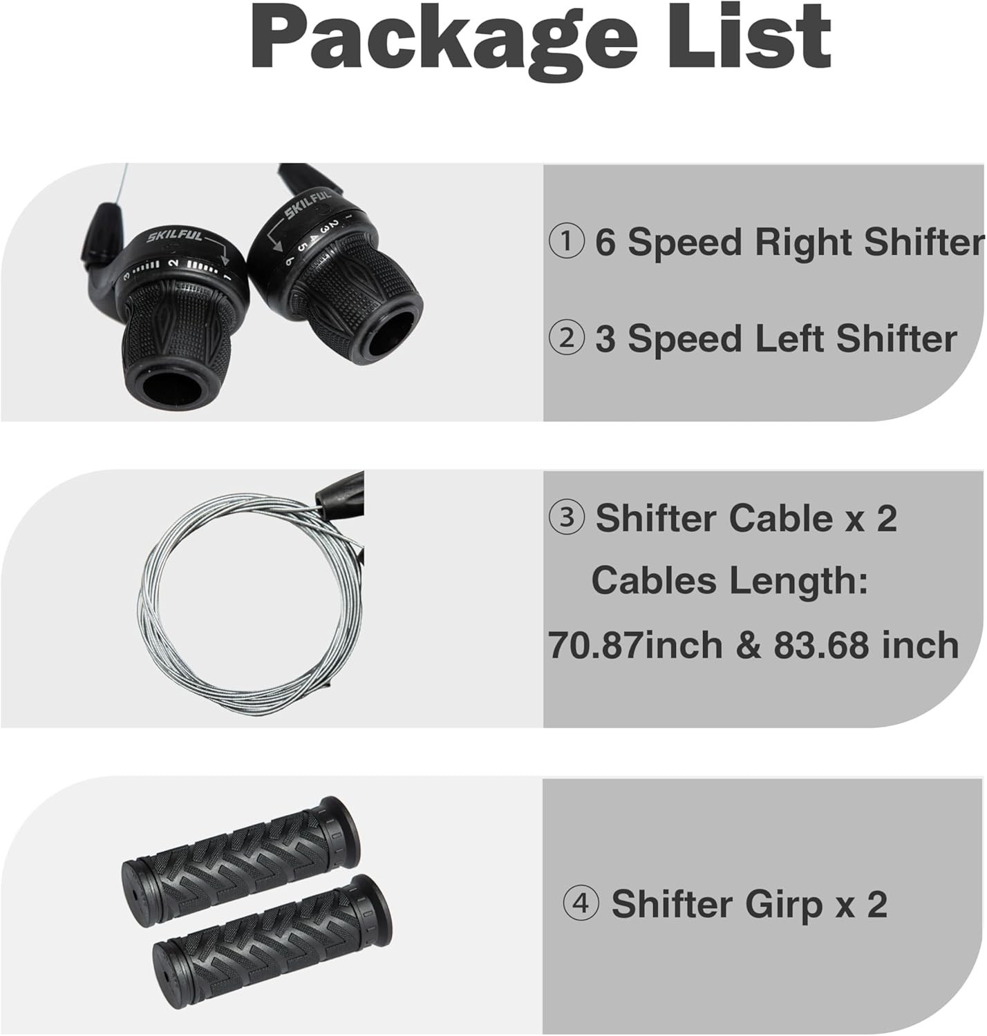 Innovative Bicycle 18-Speed Shifter with Ambidextrous Grips – Simple Operation