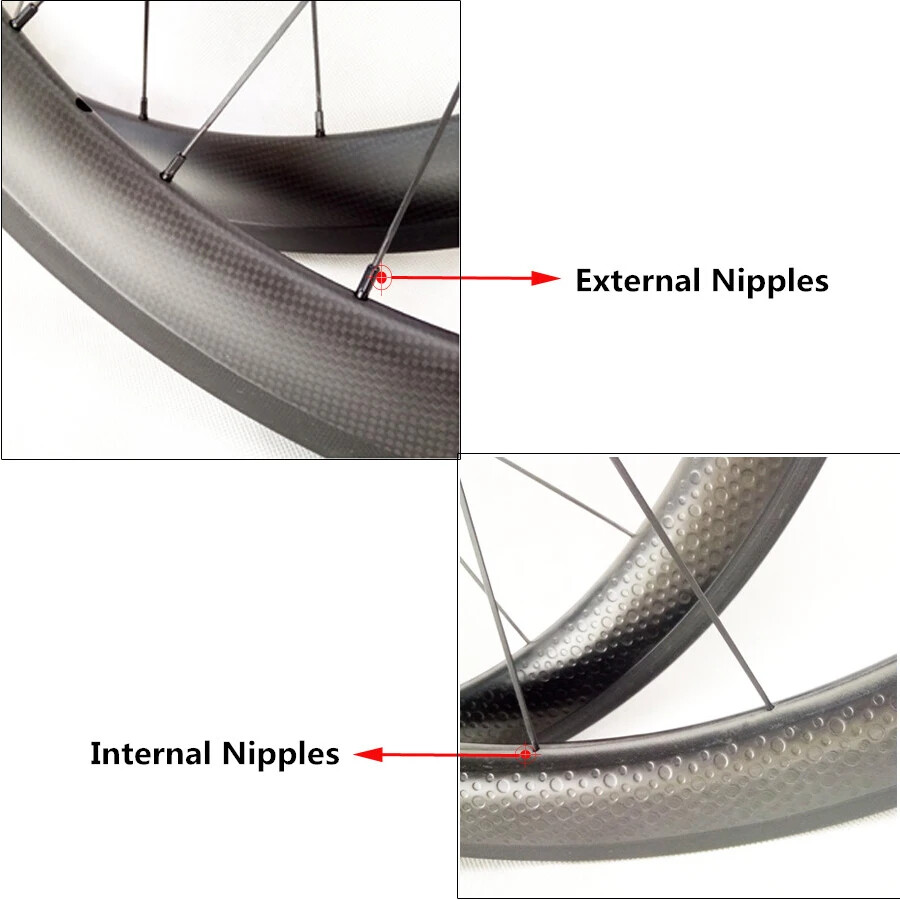 700C Carbon Road Bicycle Tubular Clincher Wheelset 24 38 44 50 60 88mm Wheels