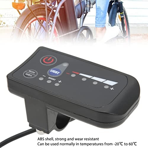 Electric Bike Power Display Meter Waterproof 5 Pin Interface ABS Housing 36V