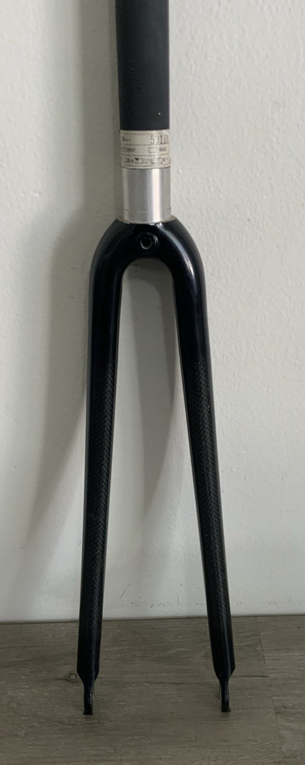 WEYLESS CARBON FORK 700C 1 1/8 INCH THREADLESS 267 MM TUBE 520 GRAMS