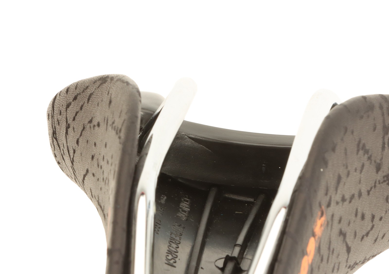 Selle San Marco Concor Supercorsa Hi-Pro Saddle Black Patterned Leather NOS NEW
