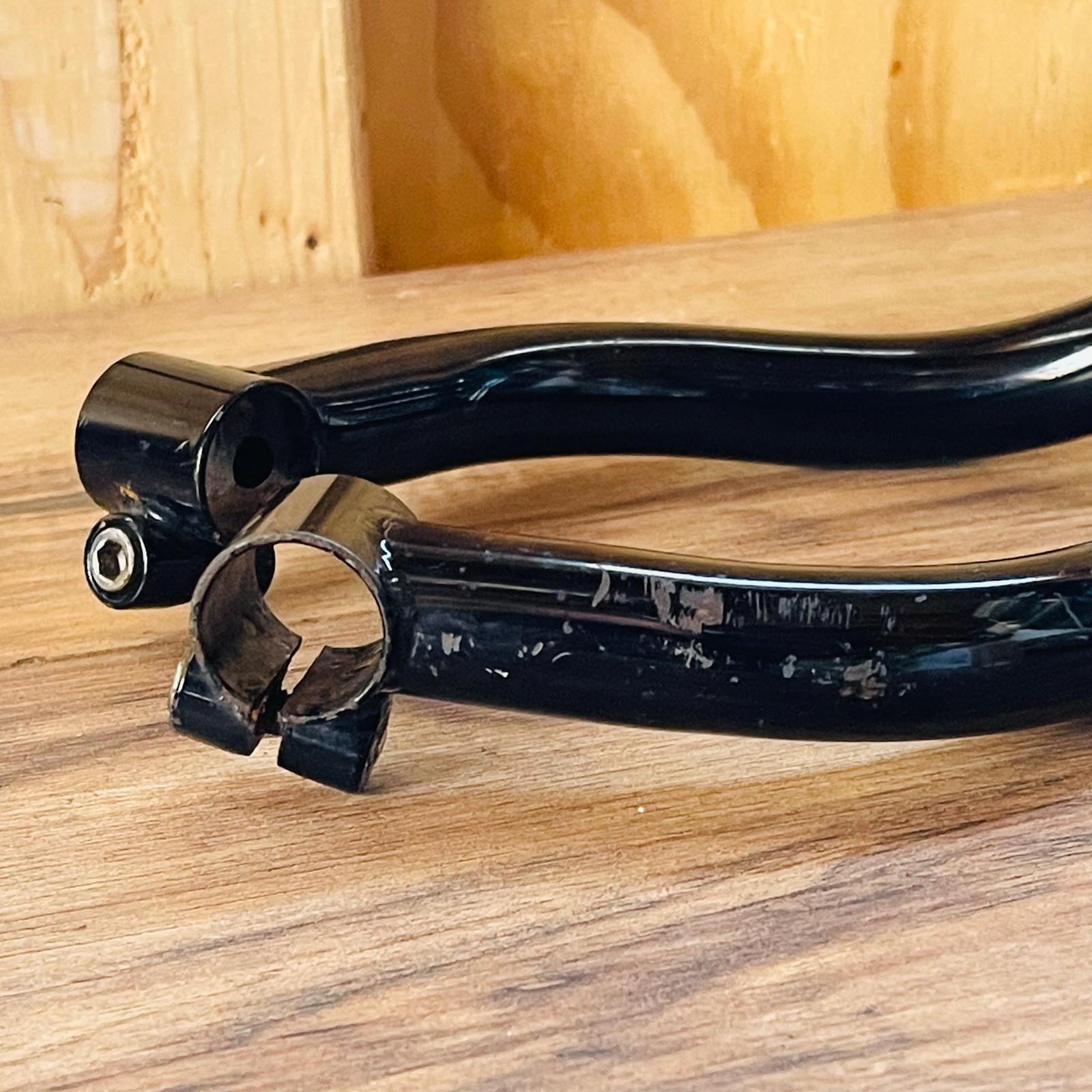Vintage Salsa Mangos de Amor Bar Ends Chromoly Steel Multi Bend Ergo Black