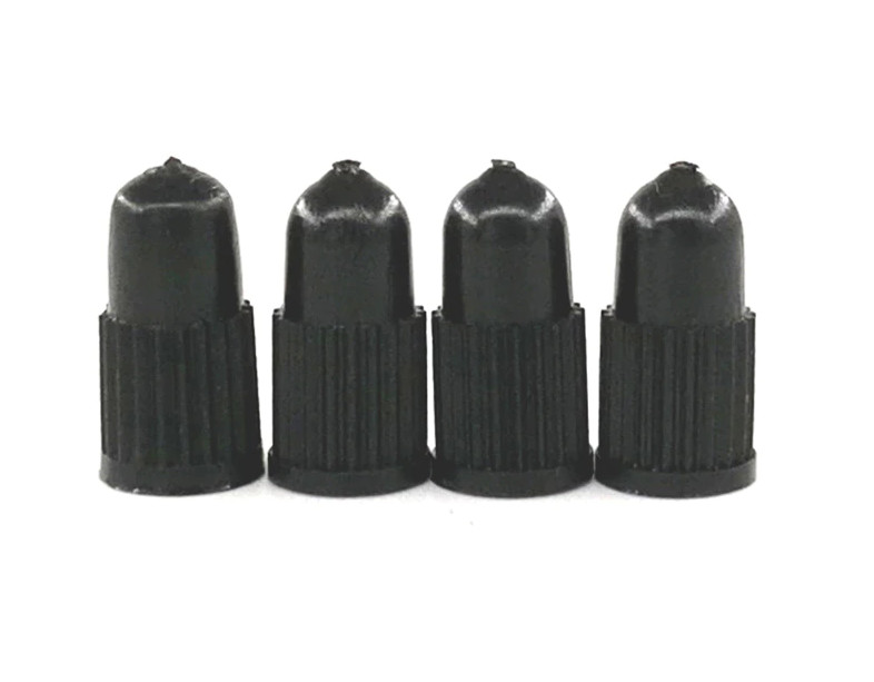 Black Plastic Presta (French) Valve Caps – For Road Bike Valves