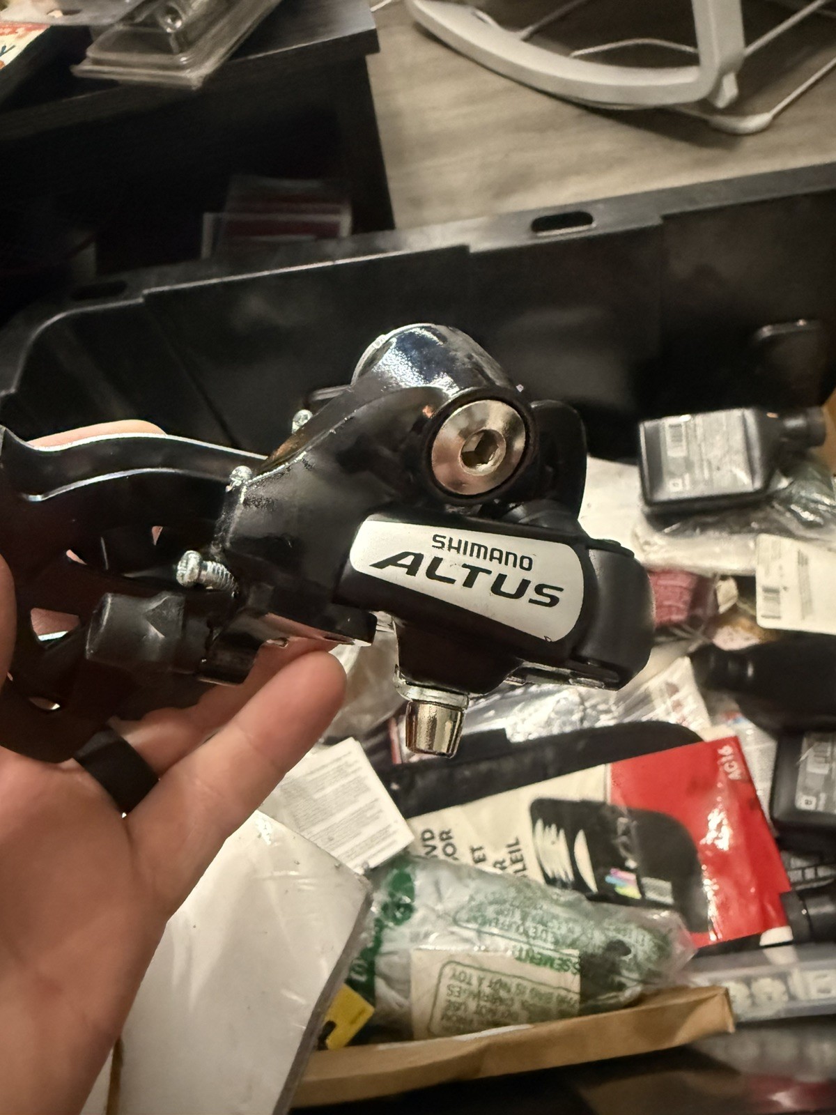 Shimano Altus Front/Rear Derailleurs 8 speed rear. Double front. Lightly used.
