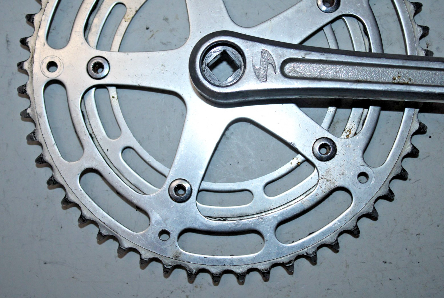 Vintage Shimano Tourney Double Drive-Side Crank-Arm 170mm 52/40T BCD130 Takagi ~