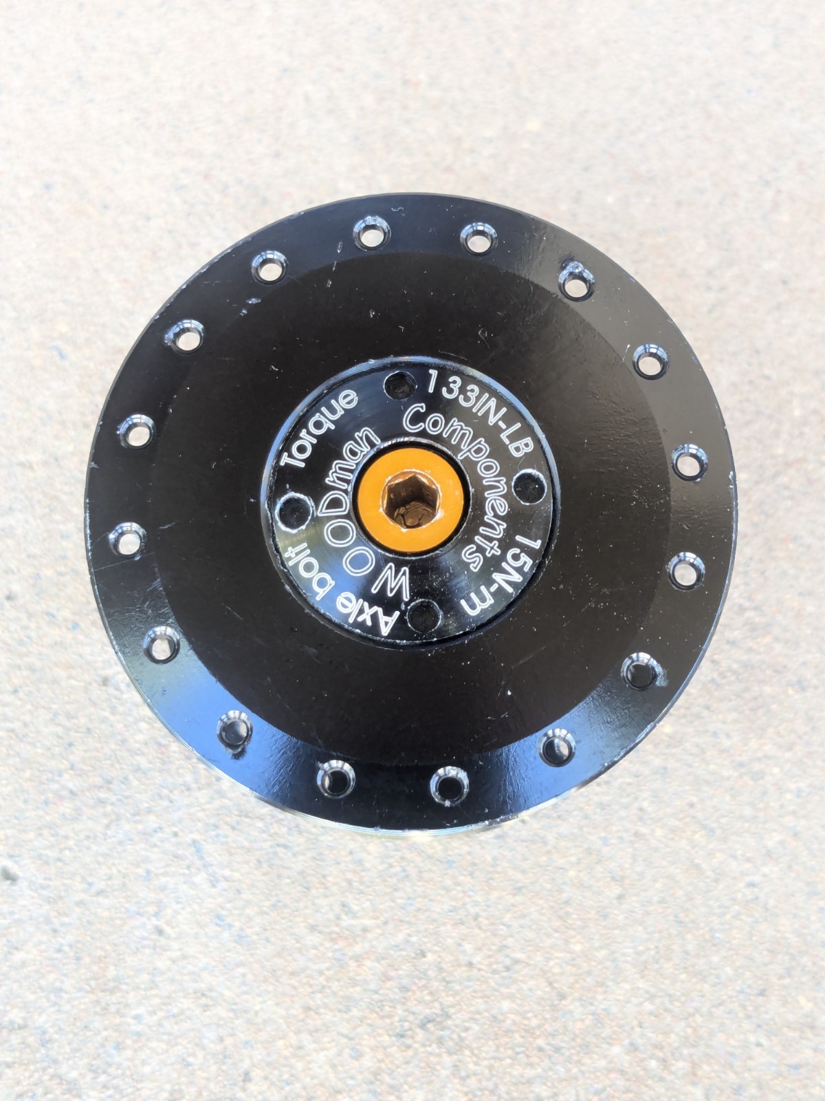 Woodman Lefty Hub 75 mm Wide 32 Hole MTB Mountain Bike Disk Nice