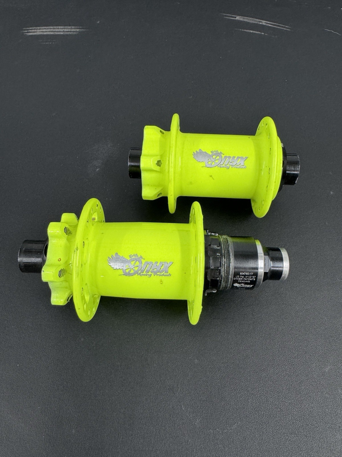 Onyx MTB Hubs: XD, 15x110mm, 12x148mm, 32 Hole, 6-Bolt Disc, Fluorescent Yellow