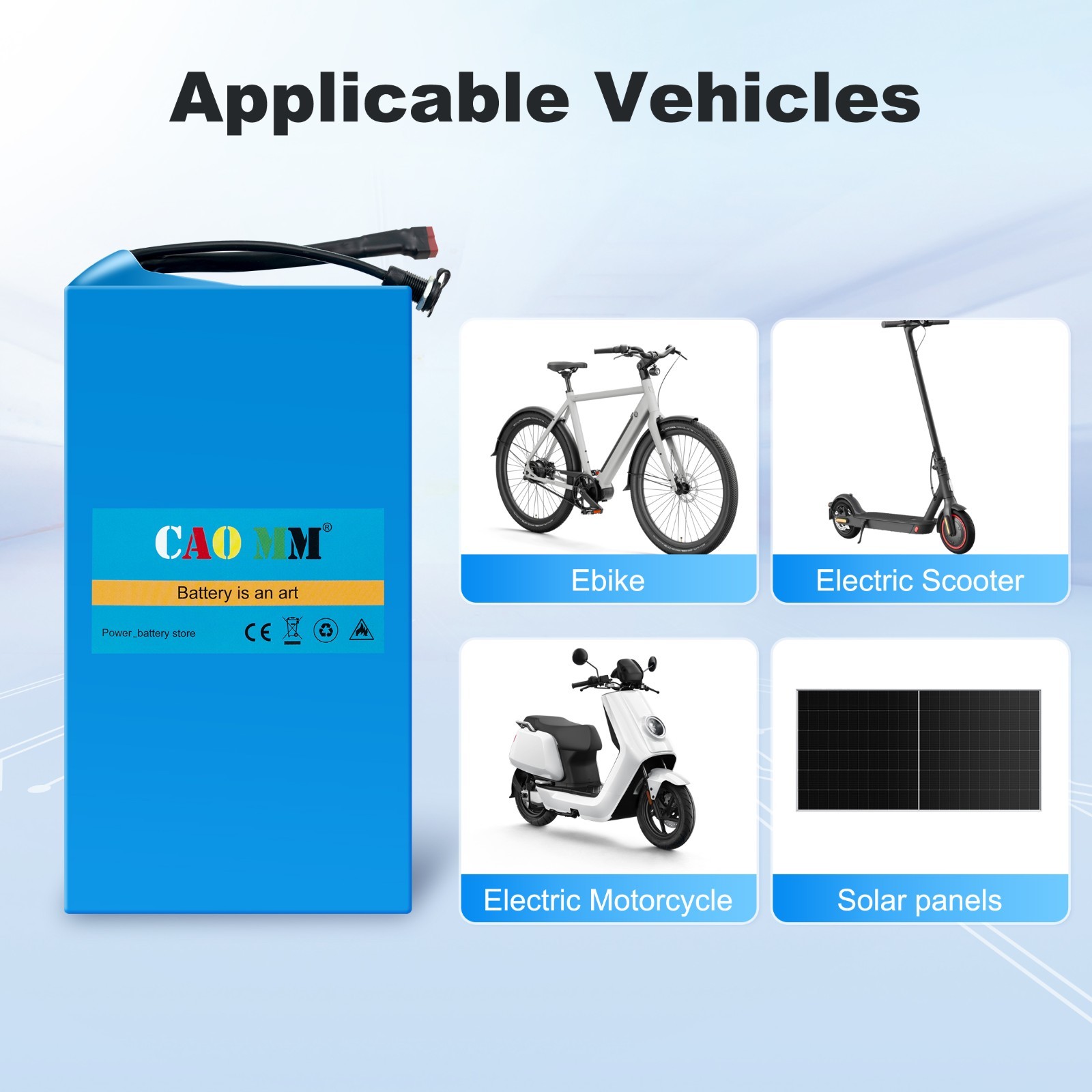 48V 20Ah ebike Battery Lithium Li-ion battery for electric bicycle 0-1200W Motor