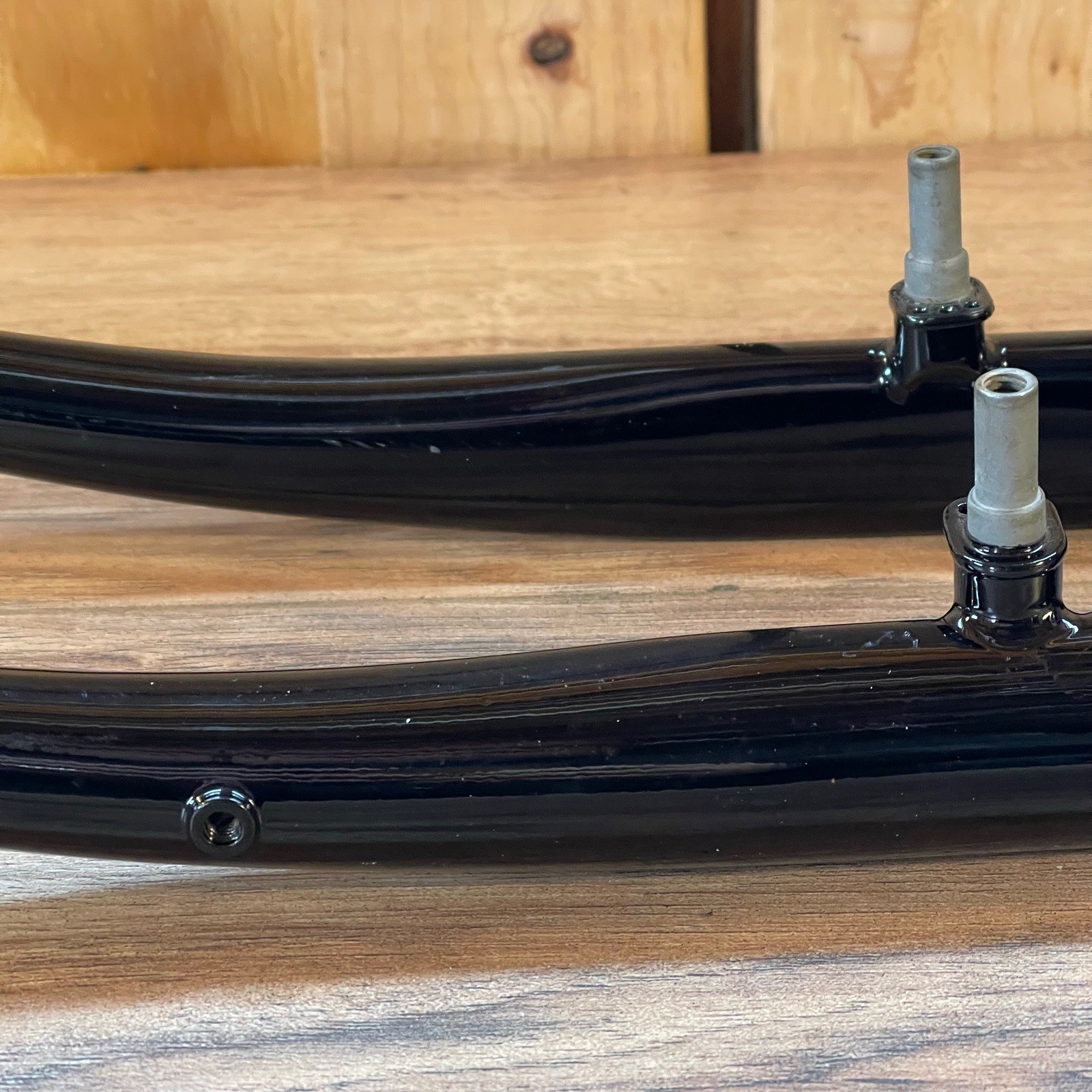 1 1/8 Threadless 700C Chromoly Touring Gravel Fork Rim Brake Black Wide Crown