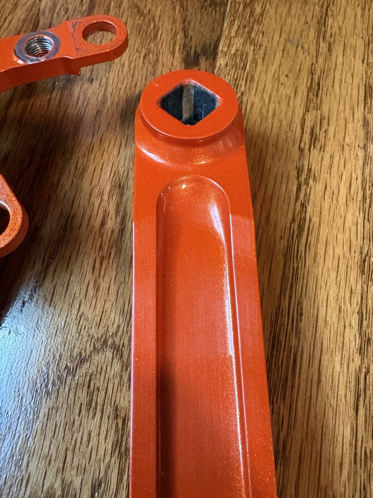 Race Face Forged Orange 175mm Square Taper MTB Single 3 Speed Crank Arms
