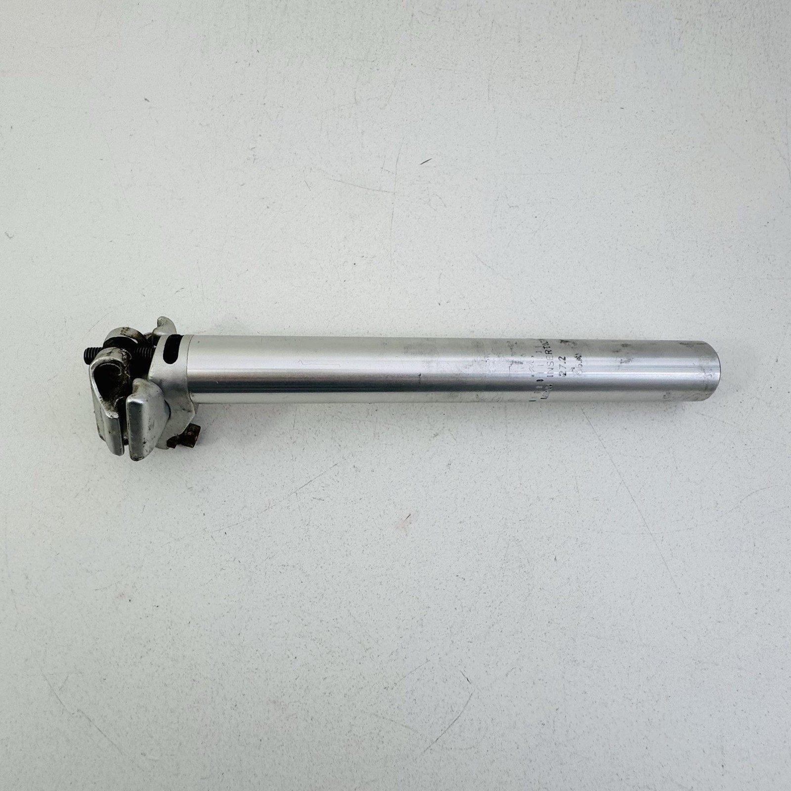 Vintage MTB Seatpost 27.2mm Silver 24 mm Bicycle Aluminum Plain Road Bike A2