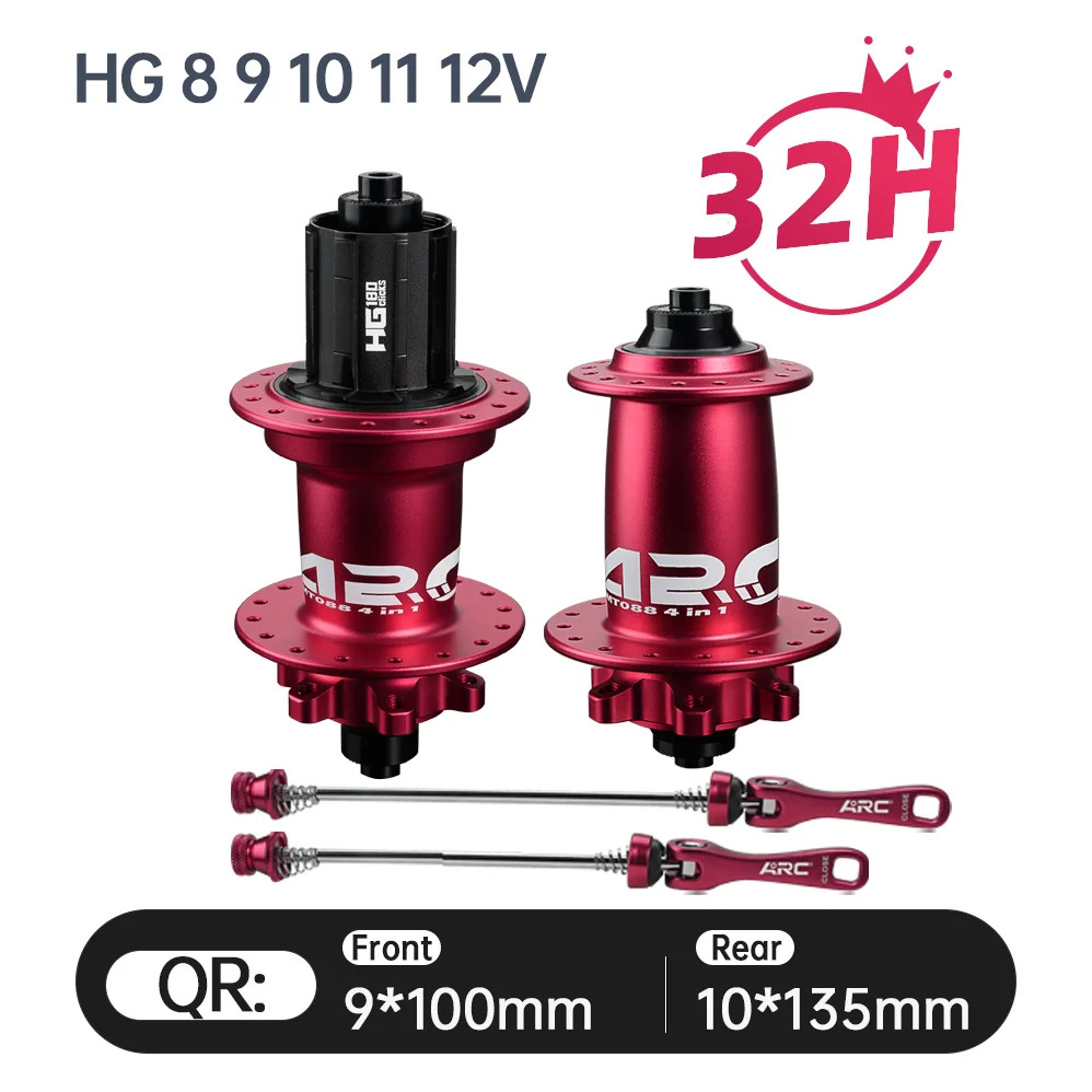 180 Clicks Bicycle Hub 32Holes 6 Bolts Disc Brake for HG XD MS Mountain Bike Hub