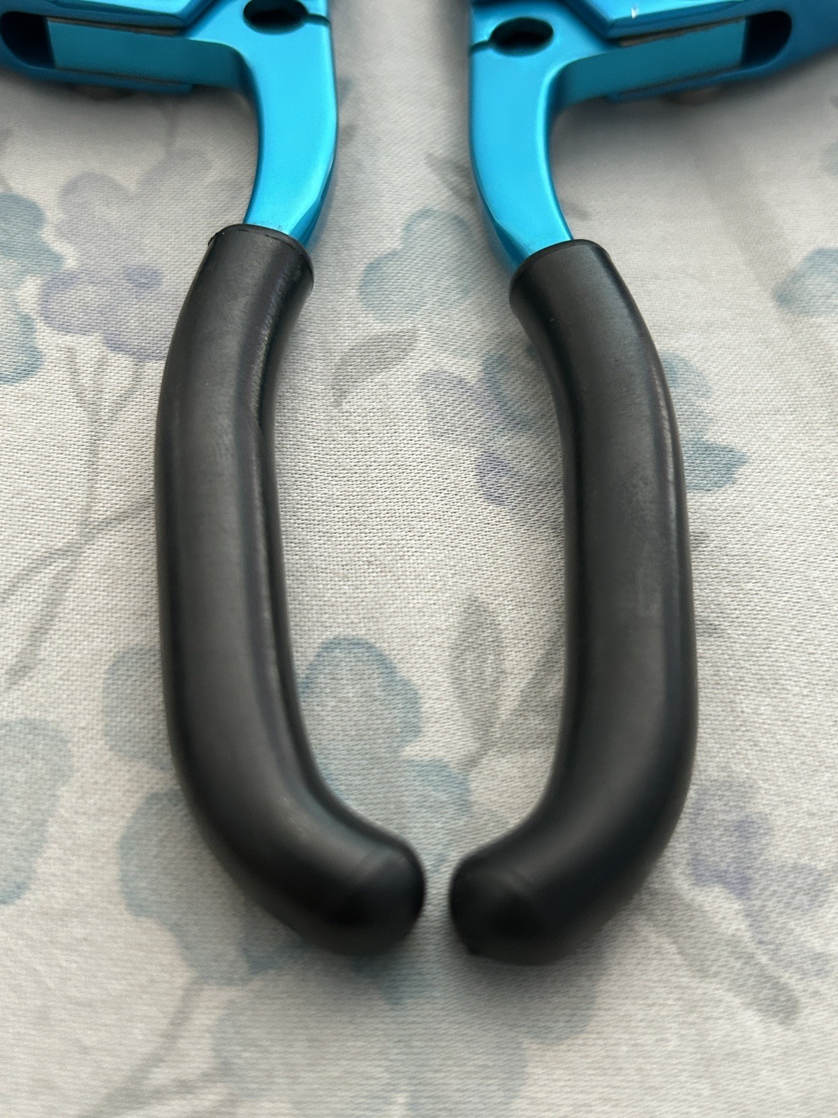 Grafton Re-Entry Canti Brake Levers Turquoise Blue Vintage 90s MTB CNC USA Kooka