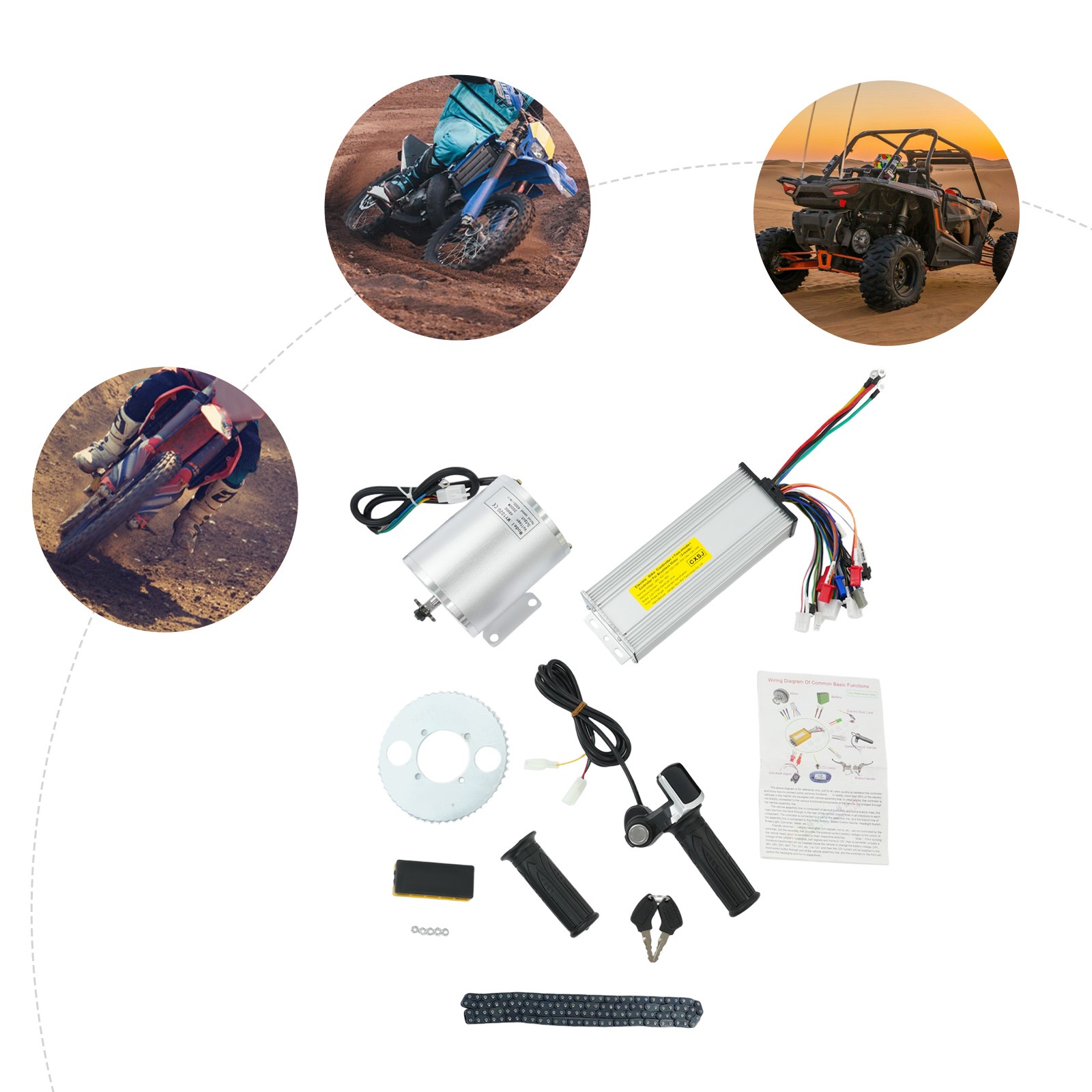 Electric Brushless DC Motor Kit Electric Motor Kit Electric Bike Conversion Kit