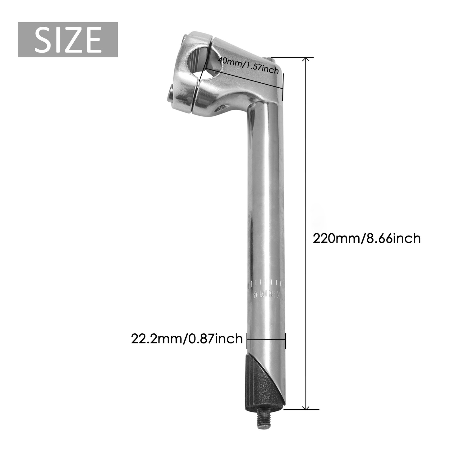 22.2MM Bike Quill Stem, BMX Quill Stem Bike Handlebar Stem Riser Parts MTB5331