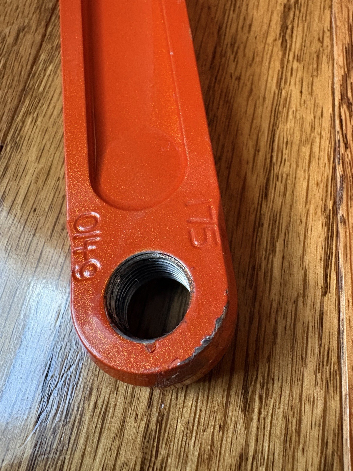 Race Face Forged Orange 175mm Square Taper MTB Single 3 Speed Crank Arms
