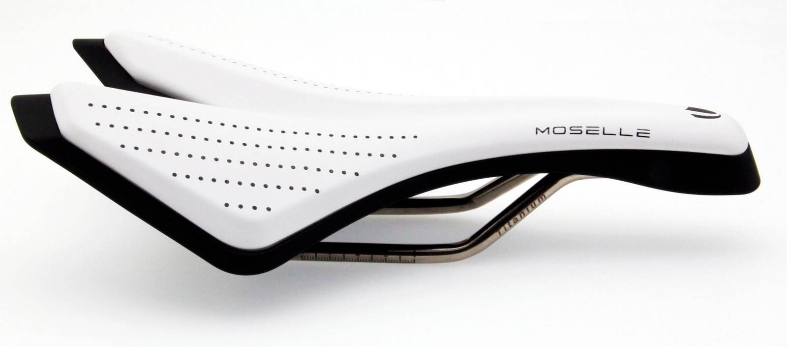Union Sport Mosselle Road MTB eBike Biking Ti Saddle Titanium-Rail Seat White