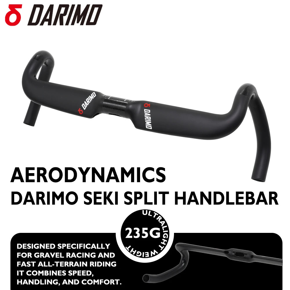 15° Carbon Fiber Gravel Road Bicycle Drop Bar 31.8mm Internal Routing 360-420mm