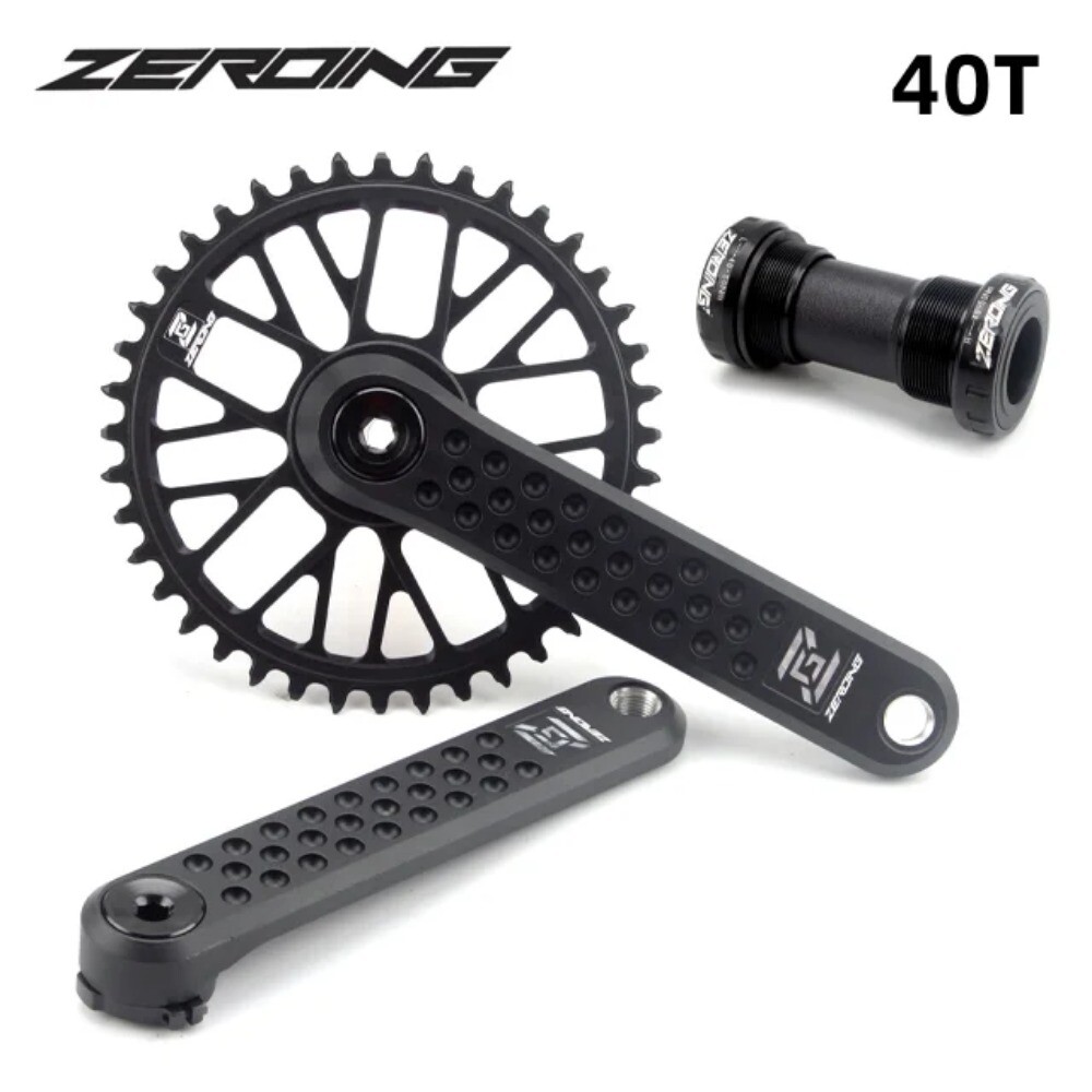 ROAD Bike Crankset CRS Hollow Crank Chainring 7075 Shaft CNC GRAVEL Spider Sram