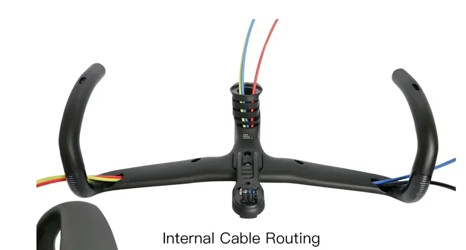 Carbon Fiber Road Bike Integrated Handlebar 400mm 420mm 440mm Computer Mount