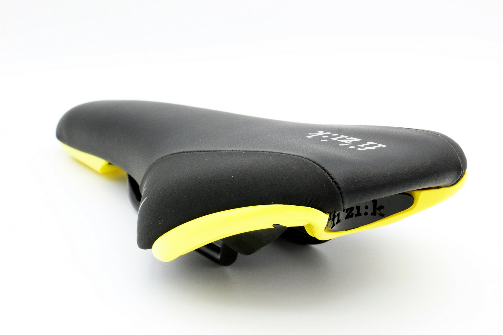Fizik Nisene Road Mountain eBike MTB Bicycle Saddle Black Seat w/Yellow shell