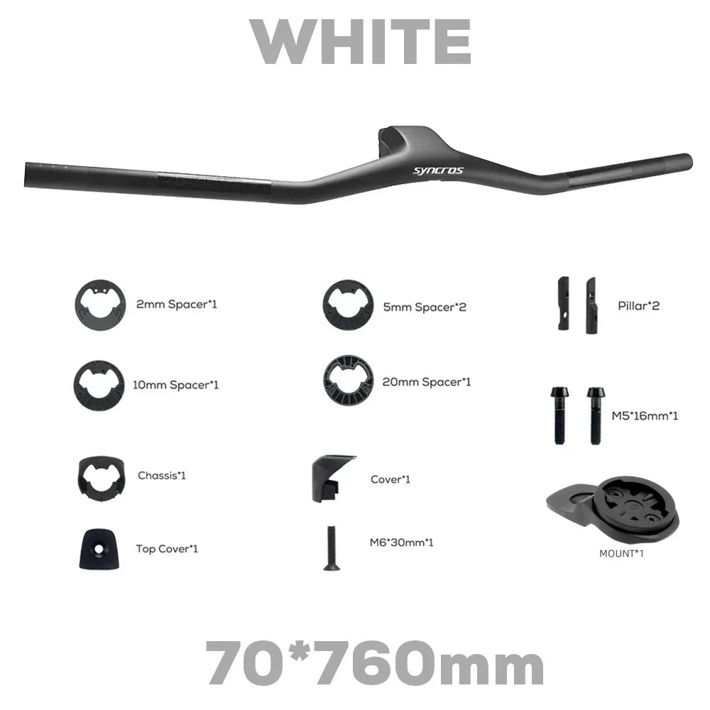 740MM -40 Degrees Full Carbon Fibre MTB Integrated Handlebar Bike Accessories