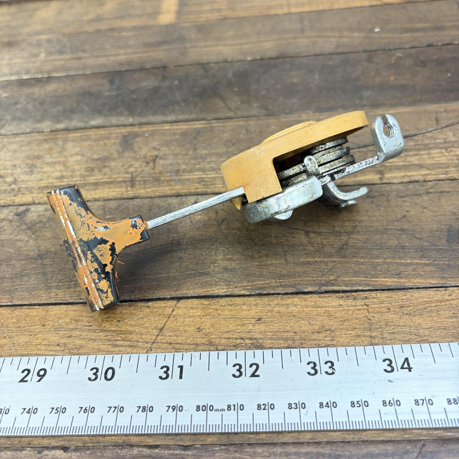 Vintage Shimano Click Stick 3 Speed Right Shifter Beige Muscle Bike Frame 3s