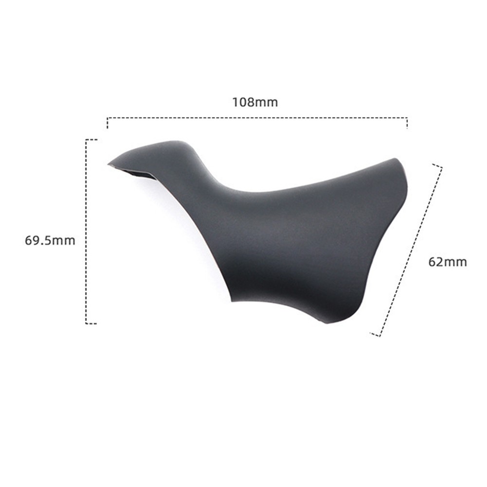 Enhanced Grip and Protection Silicone Bicycle Handlebar Cover Black/Red