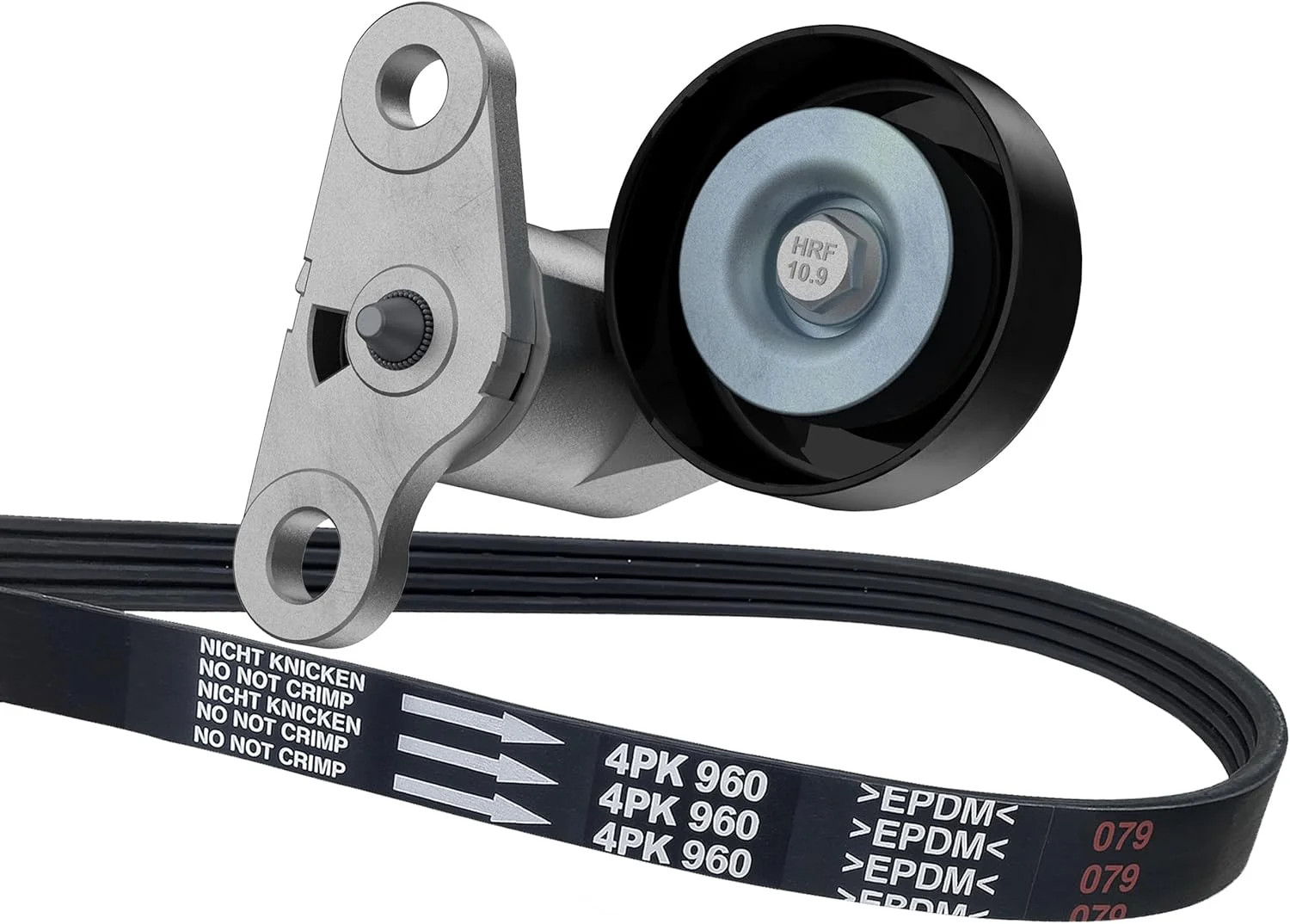 38159 A/C Belt and Tensioner Kit Compatible with Gmc Yukon 2000-2008, Sierra 199
