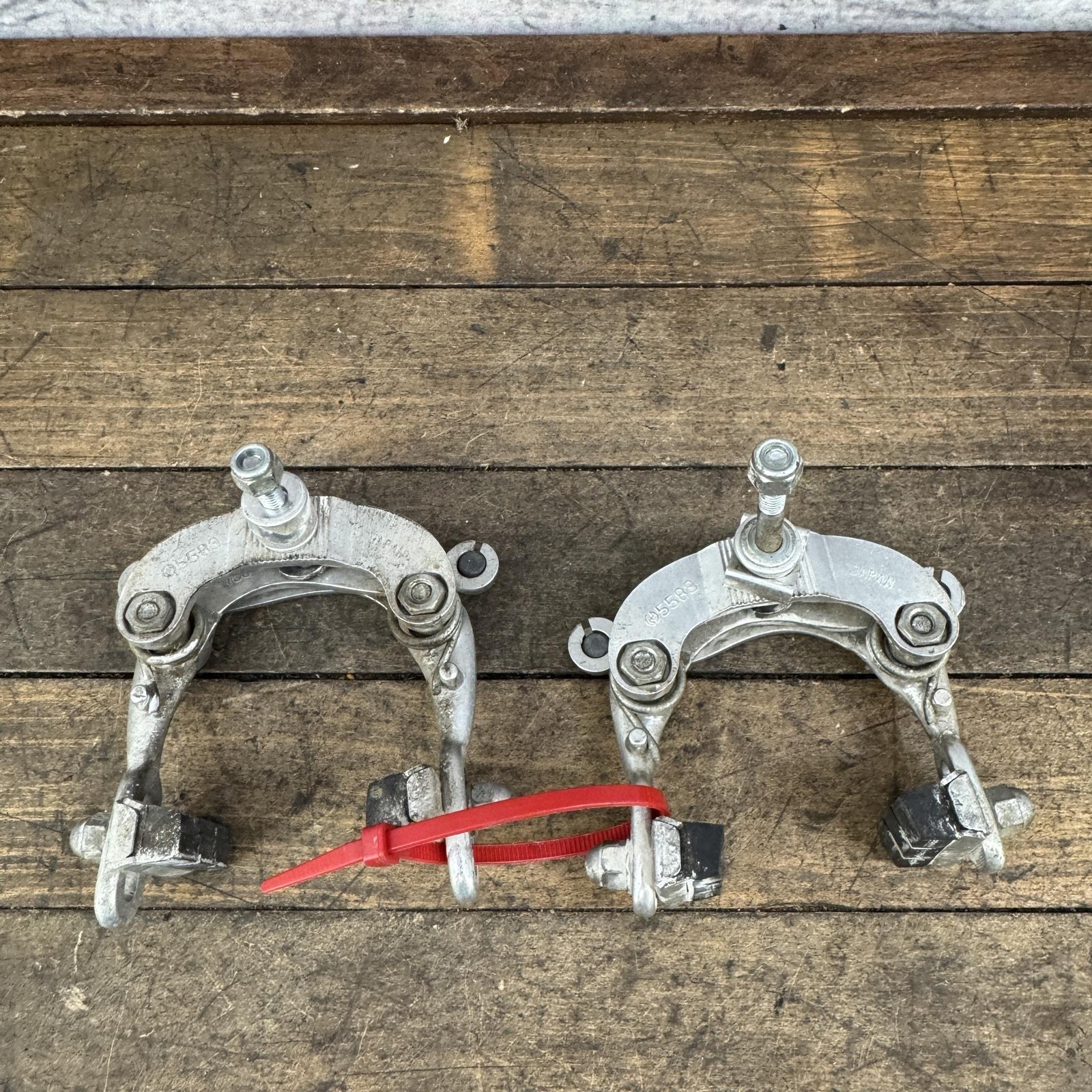Vintage Dia Compe Center Pull Brake Caliper Set Long Drop Forged Japan