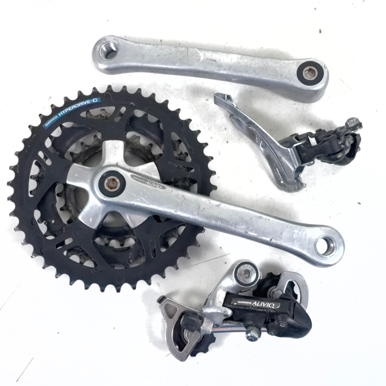 Shimano Vintage Alivio Mini-Groupset FC/FD/RD-MC10 F/R Derailleurs & Crankset