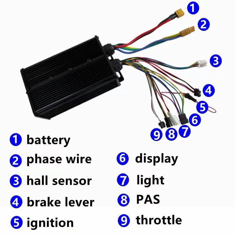 ebike controller 45A for 1500w — 2000w motor