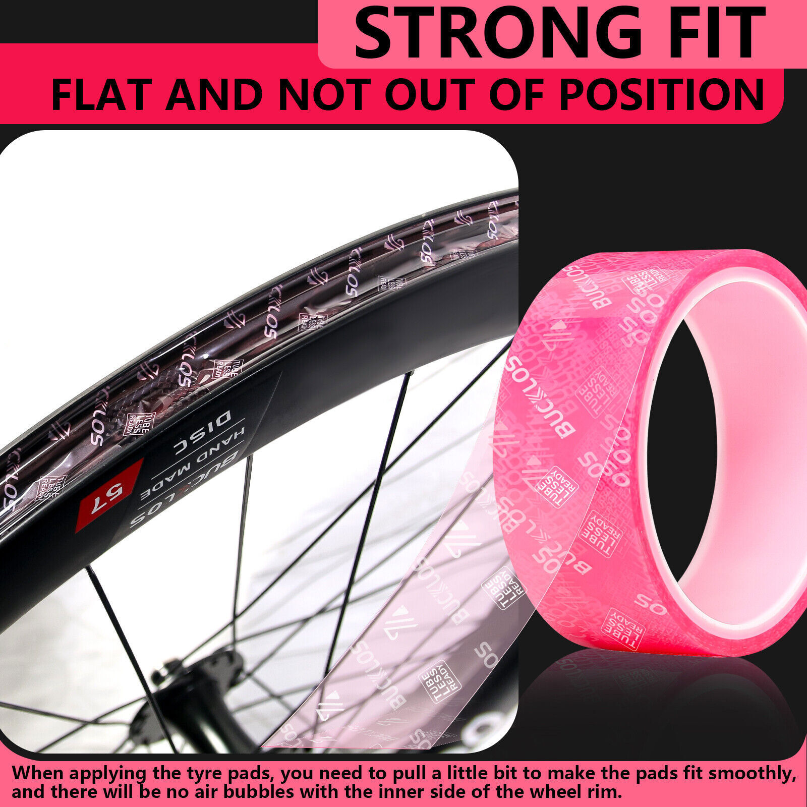 10m Bicycle Tubeless Rim Tapes Strips MTB Road Bike 17/19/21/23/25/28/30/32/35mm
